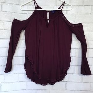 Aeropostale Cold Shoulder Top